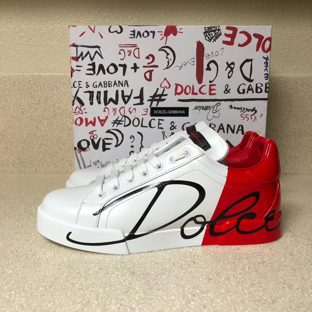 Dolce & Gabbana Script Logo Sneaker 40.5 / 10.5 - Picture 3 of 8